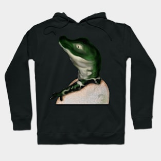 Cute Baby Alligator Digital Art Hoodie